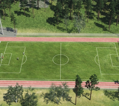 Спортивный паркет, трибуны телескопические, покрытие Regupol